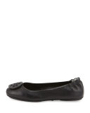 Minnie Travel Logo Ballerina Flat, Black