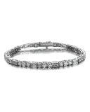 Essentials Round & Baguette Diamond Tennis Bracelet