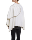 Regina Cashmere Wrap/Cape, White