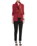 Silk-Jersey Tank Top, Red Saffron