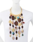 Mixed-Bead Statement Collar Necklace