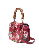Bamboo Classic Blooms Small Top-Handle Bag, Red
