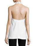 Avita Tassel-Tie Halter Top