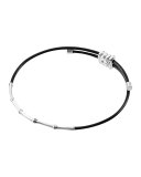 Bamboo Silver Slim Cord Bracelet