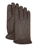 Whip Tech Leather Gloves, Brown