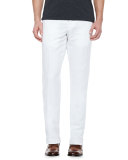 Chinolino Cotton/Linen Trousers, White 