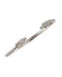 Bianca Druzy Cuff Bracelet, Gray Metallic