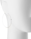 Large Magic Diamond Hoops, White Gold