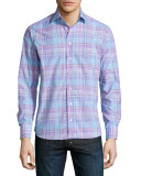 Check Long-Sleeve Sport Shirt, Multi