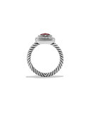 Petite Albion Ring with Pyrope Garnet and Diamonds