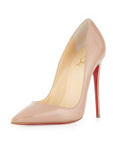 So Kate Patent 120mm Red Sole Pump, Nude