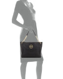 Britten Small Zip Tote Bag, Black