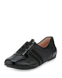 Caya Patent Slip-On Sneaker, Black