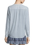 Kalanchoe Yarn-Dyed Striped Top