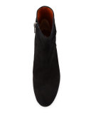 Uri Weatherproof Suede Ankle Boot, Black