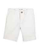 Jacob Stretch Chino Shorts, Ice Cap, Size 8-16