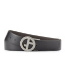 Reversible Leather Belt, Brown/Black