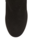 Kimmy Suede Wedge Bootie, Black