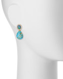 Signature Turquoise & Opal Drop Earrings with Diamonds