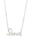 14k Gold Diamond "Love" Necklace