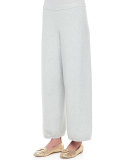 Wide-Leg Knit Pants, Petite