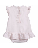 Sleeveless Pintucked Play Dress, Pink, Size 3-9 Months