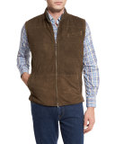 Cheyenne Quilted Suede Vest, Bison
