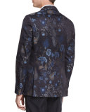 Tapestry Paisley-Print Jacquard Evening Jacket