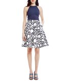 Piper Illusion-Print Skirt