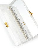 Flavia Happy Box Clutch, White