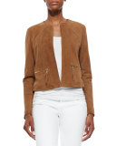 Perforated Suede Jacket