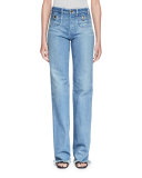High-Rise Classic Jeans, Blue