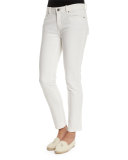 Mathias Slim-Leg Ankle Jeans, White
