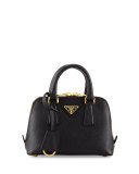 Saffiano Mini Promenade Bag, Black (Nero)