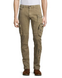Mallison Garment-Dyed Cargo Jeans, Birch