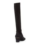 Cyera Stretch-Suede Knee Boot