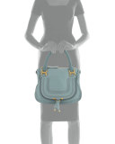 Marcie Medium Satchel Bag, Light Blue