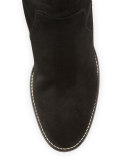 Viola Suede Wedge Bootie, Black
