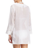 Cap Cana Embroidered Tunic Coverup, White