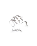 The Claw 18k White Gold Diamond Hand Bracelet