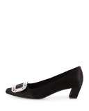 Belle Vivier Pump w/Swarovski® Crystal Buckle