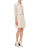 Bracelet-Sleeve Short Jacket, Neutral