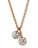 Forevermark 18K Rose Gold Double-Diamond Pendant Necklace