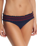 Smocked Hipster Swim Bottom