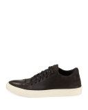 315 Reed Leather Low-Top Sneaker, Dark Charcoal