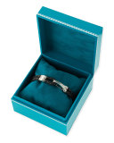 Classic Chain Hook-Station Bracelet, Gray 