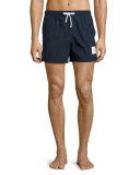 Classic Side-Stripe Swim Trunks, Navy