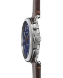 47mm Runwell Chronograph Men's Watch, Blue/Cognac
