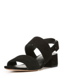 Taye Suede Two-Band Sandal