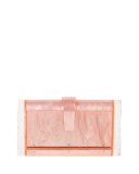 Lara Backlit Acrylic Clutch Bag, Pink